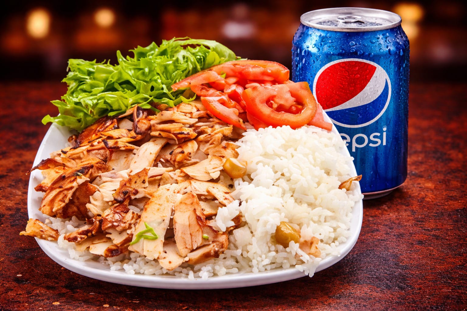 Pilav Üstü Döner 150GR + Cips + Kola