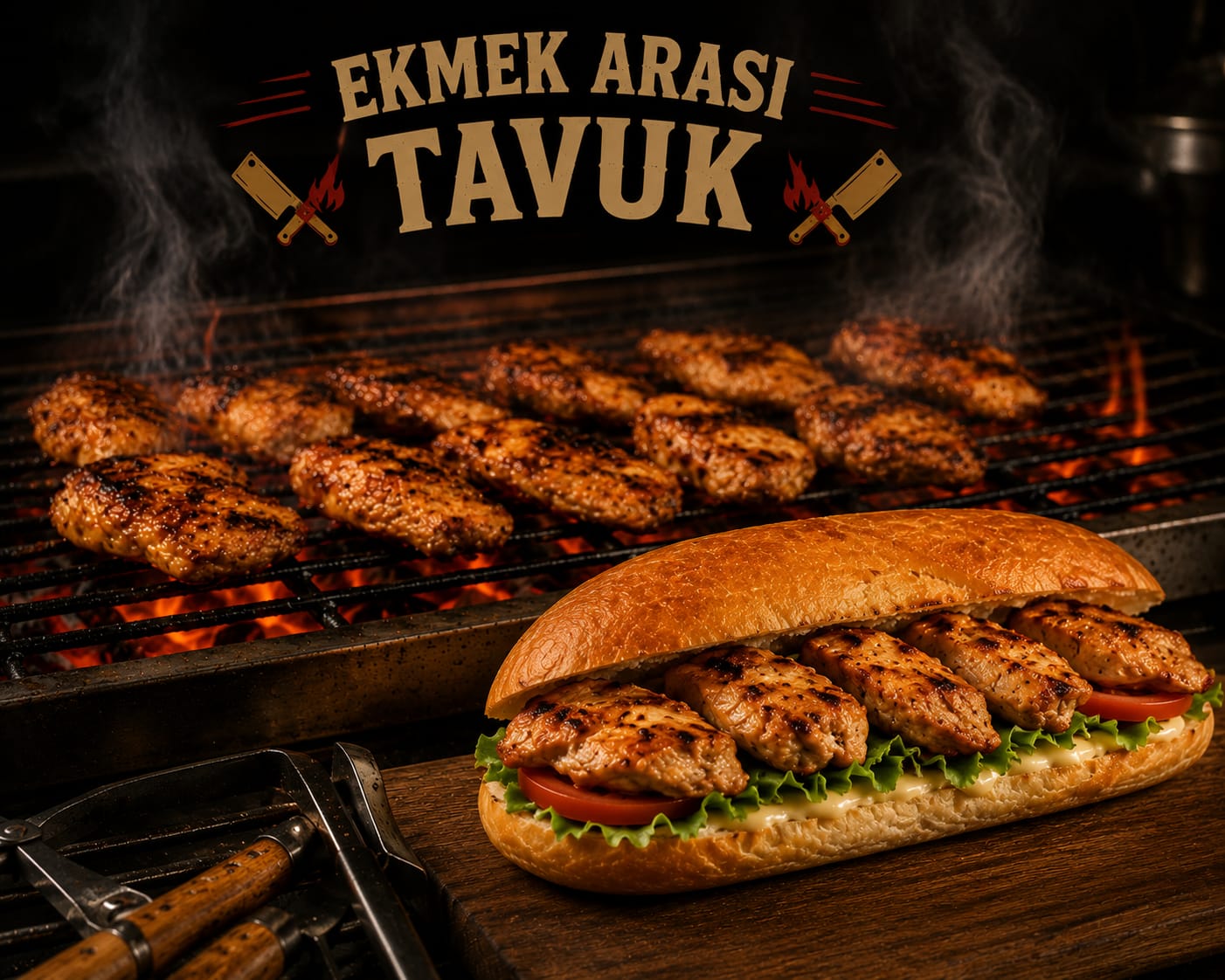 Tavuk Pirzola Ekmek Arası